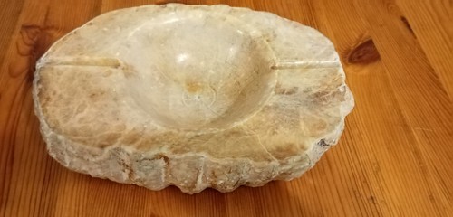 Vecchio posacenere pietra - posacenere,