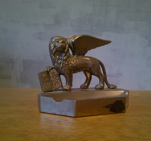 Vecchia scultura leone san - scultura,